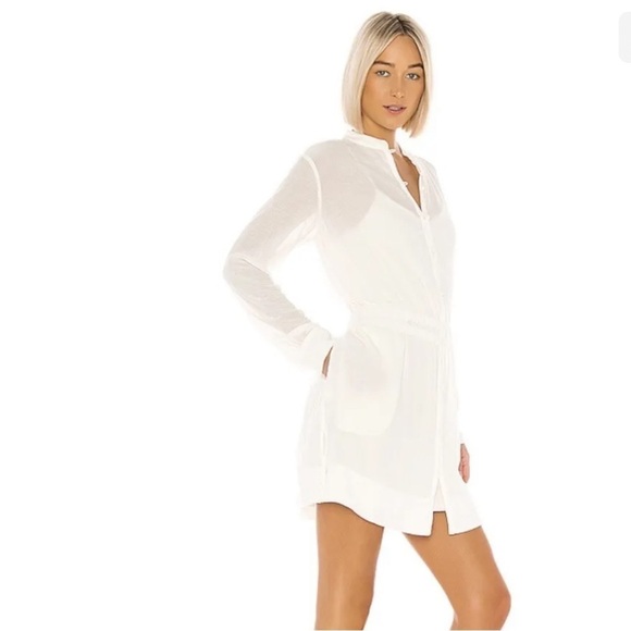 NWT Rag & Bone White Elish Shirt Dress Size Small Gauze Boho Easy Breezy. - Picture 2 of 16
